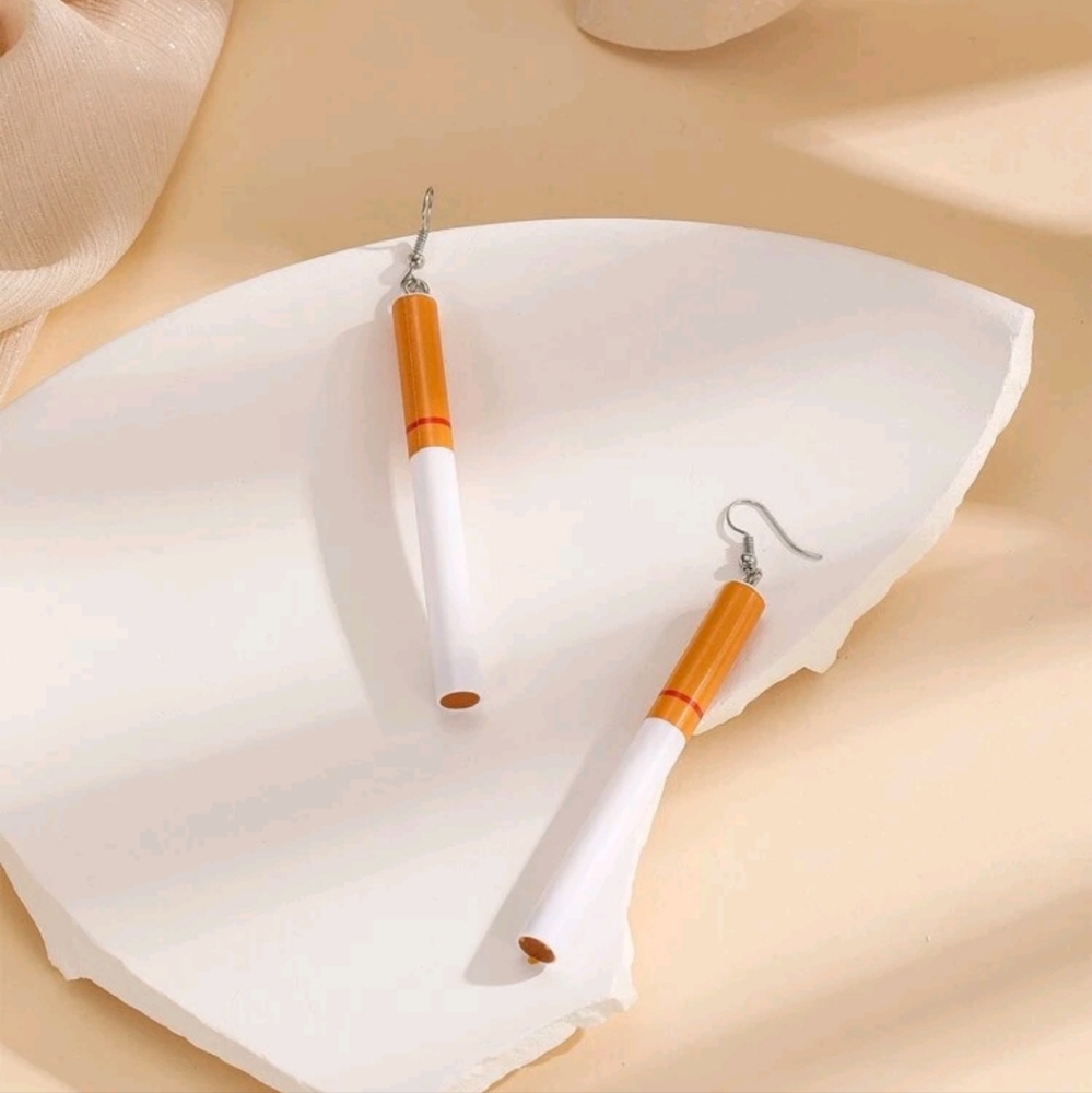Cigarette Earrings